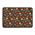 Yarn And Needle Pattern Print Kitchen Mat