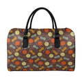 Yarn And Needle Pattern Print Leather Duffel Bag