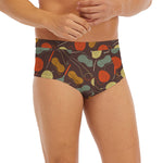 Yarn And Needle Pattern Print Men's Briefs