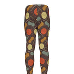 Yarn And Needle Pattern Print Men's leggings