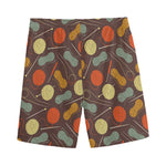 Yarn And Needle Pattern Print Men's Sports Shorts