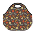 Yarn And Needle Pattern Print Neoprene Lunch Bag