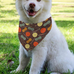 Yarn And Needle Pattern Print Over The Collar Dog Bandana