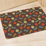Yarn And Needle Pattern Print Polyester Doormat