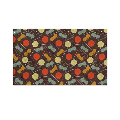 Yarn And Needle Pattern Print Polyester Flag