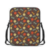 Yarn And Needle Pattern Print Rectangular Crossbody Bag