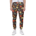 Yarn And Needle Pattern Print Joggers