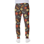 Yarn And Needle Pattern Print Scuba Joggers