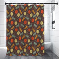 Yarn And Needle Pattern Print Shower Curtain