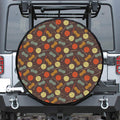 Yarn And Needle Pattern Print Tire Cover