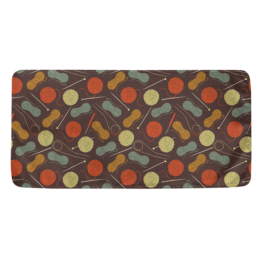 Yarn And Needle Pattern Print Towel