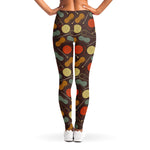 Yarn And Needle Pattern Print Women's Leggings