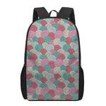 Yarn Balls Pattern Print 17 Inch Backpack
