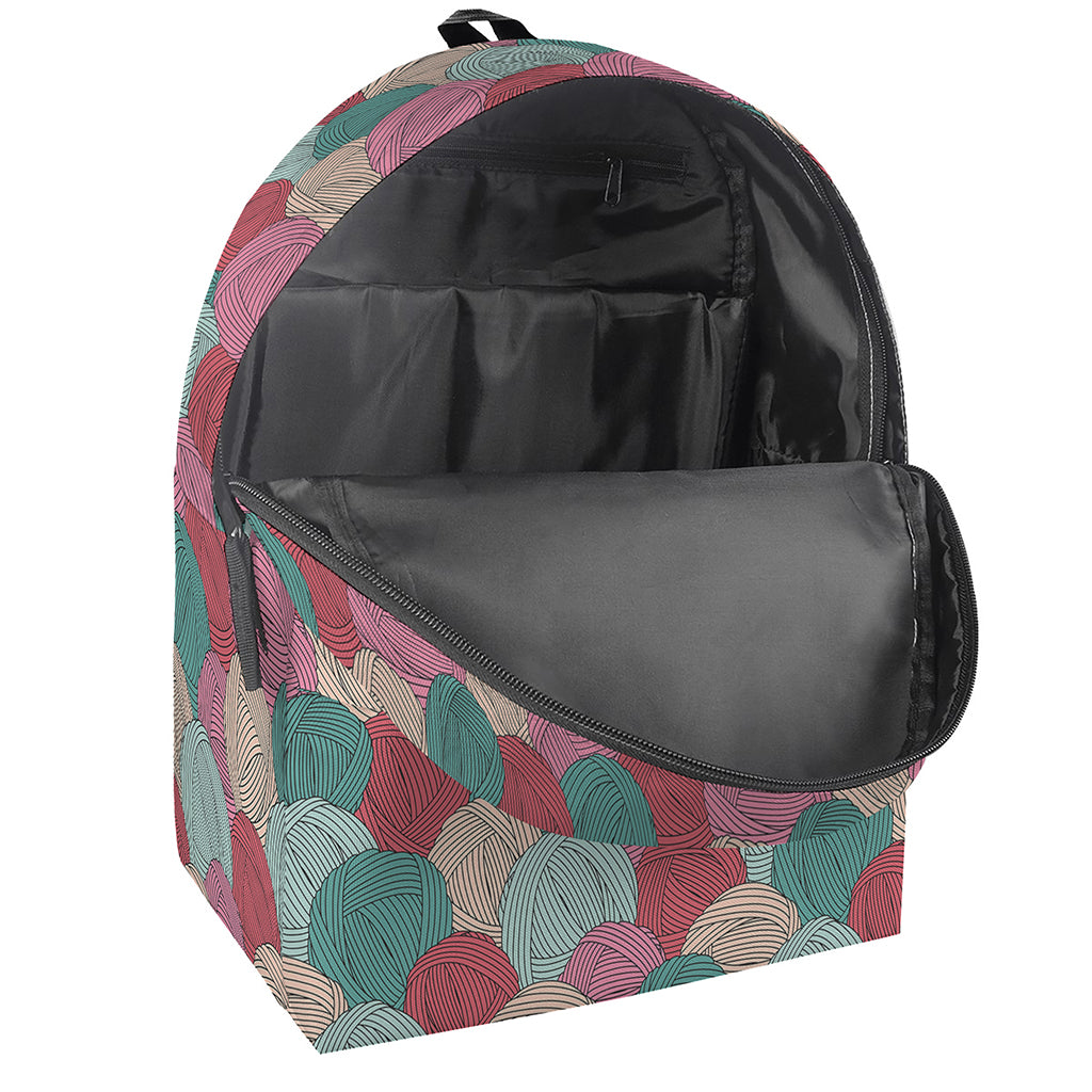Yarn Balls Pattern Print Backpack