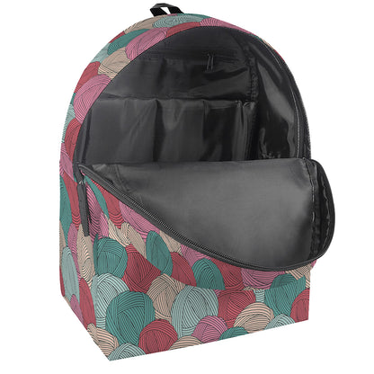 Yarn Balls Pattern Print Backpack