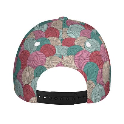 Yarn Balls Pattern Print Baseball Cap