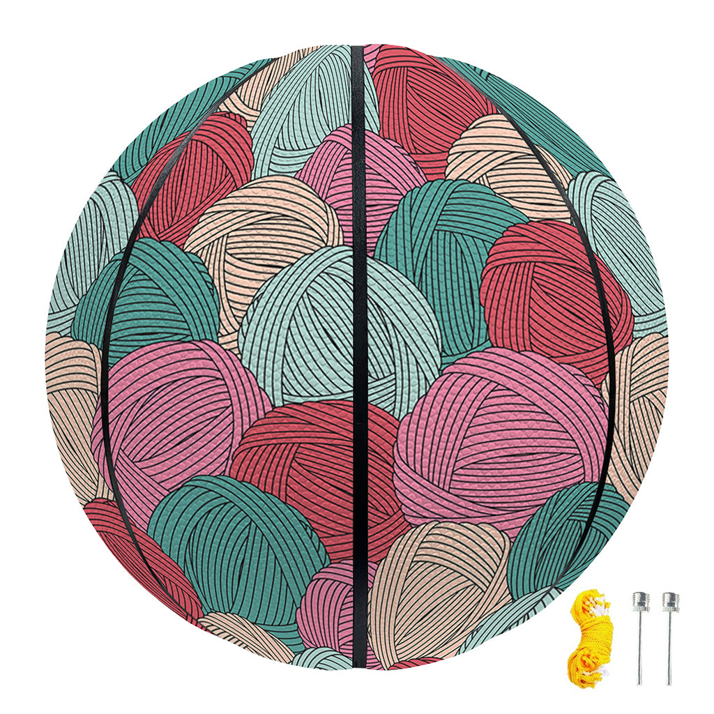 Yarn Balls Pattern Print Basketball