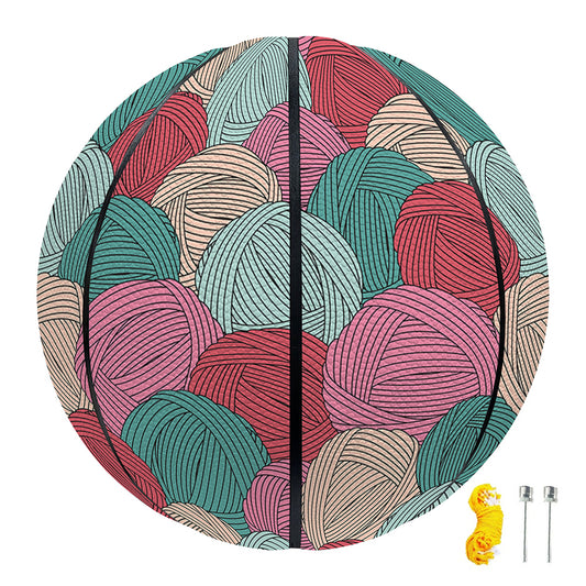 Yarn Balls Pattern Print Basketball