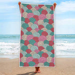 Yarn Balls Pattern Print Beach Towel