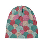Yarn Balls Pattern Print Beanie