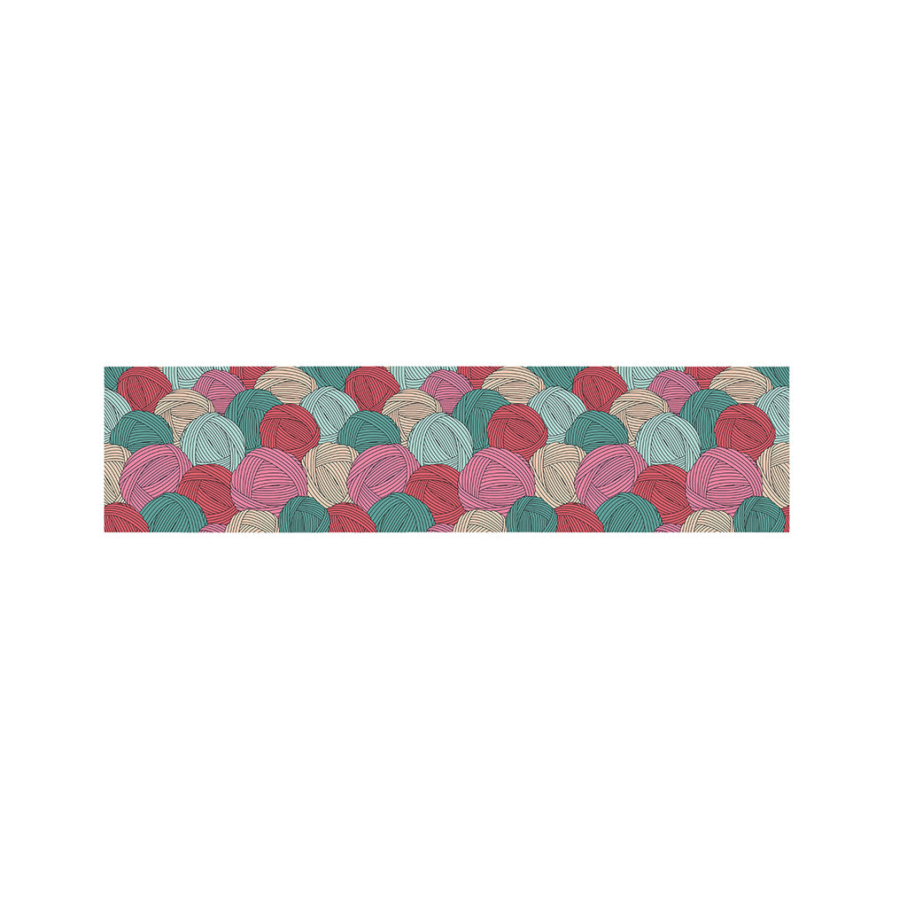 Yarn Balls Pattern Print Bed Runner
