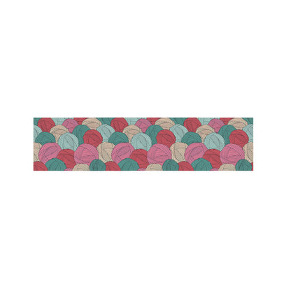 Yarn Balls Pattern Print Bed Runner