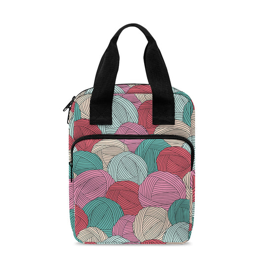 Yarn Balls Pattern Print Bible Tote Bag