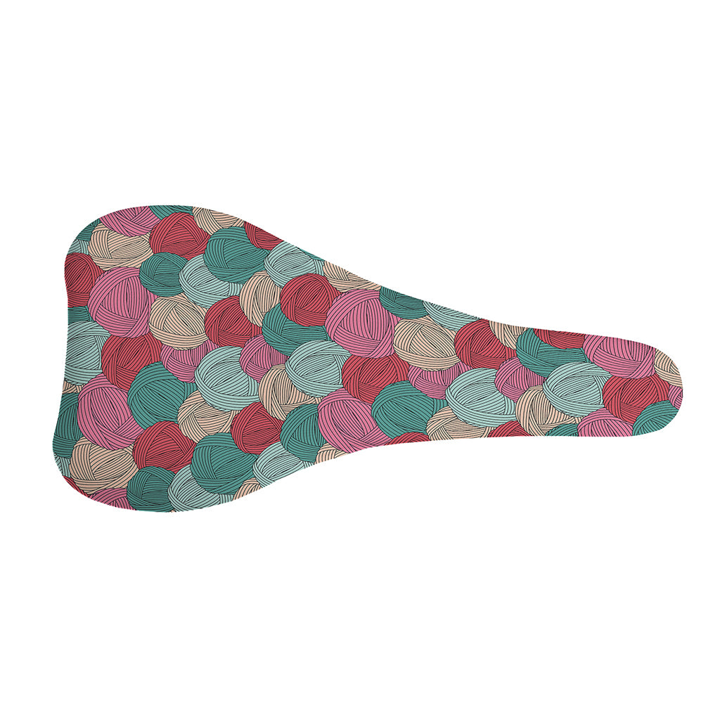 Yarn Balls Pattern Print Bicycle Seat Cover