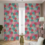 Yarn Balls Pattern Print Blackout Pencil Pleat Curtains