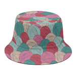Yarn Balls Pattern Print Bucket Hat