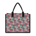 Yarn Balls Pattern Print Canvas Tote Bag