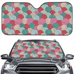 Yarn Balls Pattern Print Car Windshield Sun Shade