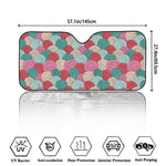 Yarn Balls Pattern Print Car Windshield Sun Shade