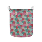 Yarn Balls Pattern Print Collapsible Laundry Basket