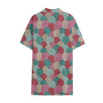 Yarn Balls Pattern Print Cotton Hawaiian Shirt