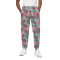 Yarn Balls Pattern Print Cotton Sweatpants