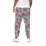 Yarn Balls Pattern Print Cotton Pants