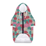 Yarn Balls Pattern Print Dog Zip Up Hoodie