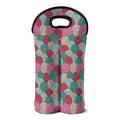 Yarn Balls Pattern Print Double Neoprene Wine Tote