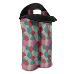 Yarn Balls Pattern Print Double Neoprene Wine Tote
