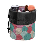 Yarn Balls Pattern Print Drawstring Makeup Bag