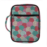 Yarn Balls Pattern Print Front Pocket Bible Bag