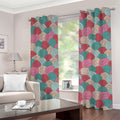 Yarn Balls Pattern Print Grommet Curtains