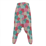 Yarn Balls Pattern Print Hammer Pants