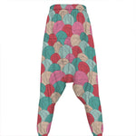 Yarn Balls Pattern Print Hammer Pants