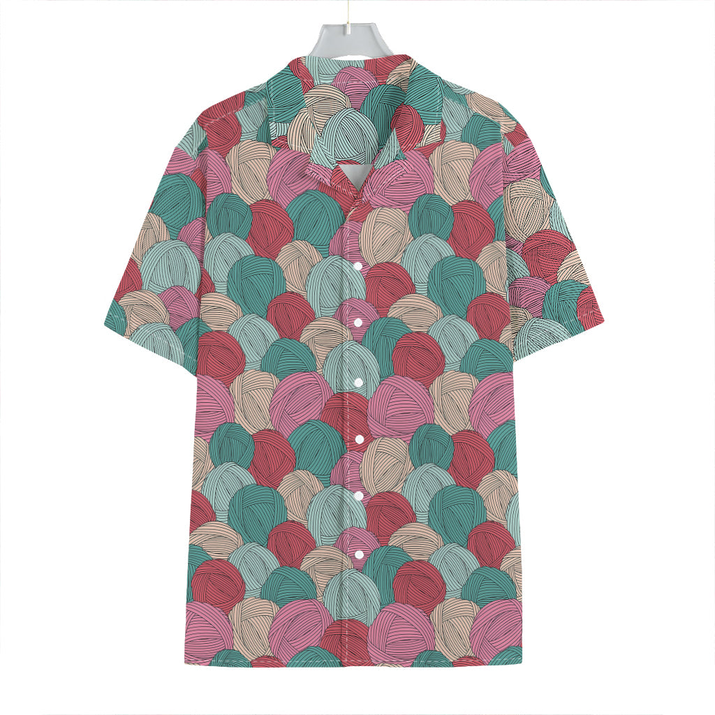 Yarn Balls Pattern Print Hawaiian Shirt