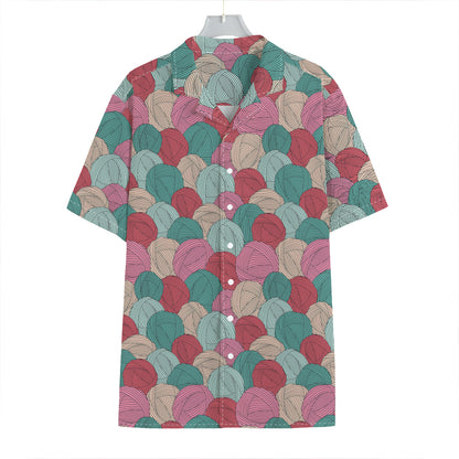 Yarn Balls Pattern Print Hawaiian Shirt