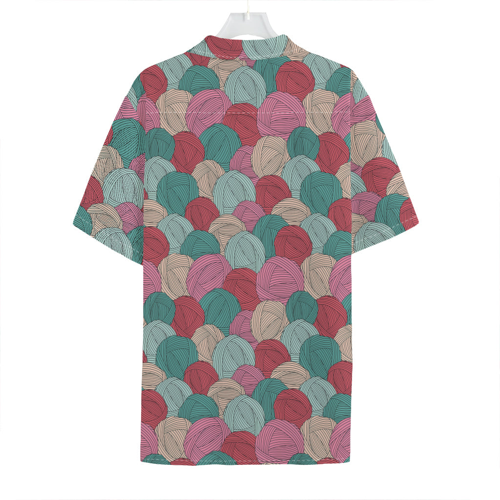 Yarn Balls Pattern Print Hawaiian Shirt