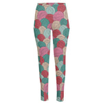 Yarn Balls Pattern Print High-Waisted Pocket Leggings