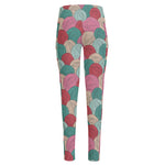 Yarn Balls Pattern Print High-Waisted Pocket Leggings